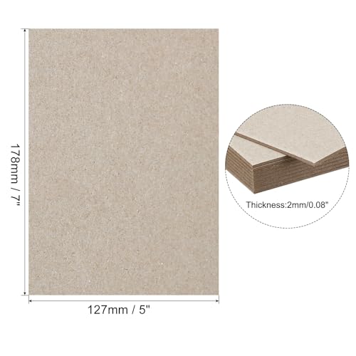 PATIKIL Folhas de aglomerado de 18 x 12,7 x 0,2 cm, 10 peças de espessura de 80 pontos para encadern