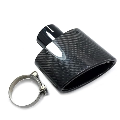 Tubo de escape para viajes largos en coche A3 con salida ovalada universal de 150mm