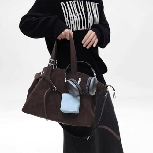 Suede Purse Soft Large Slouchy Suede Bag for Women with Pouch Spacious Lightweight Crossbody Bag Trendy for Daily Travel 20254