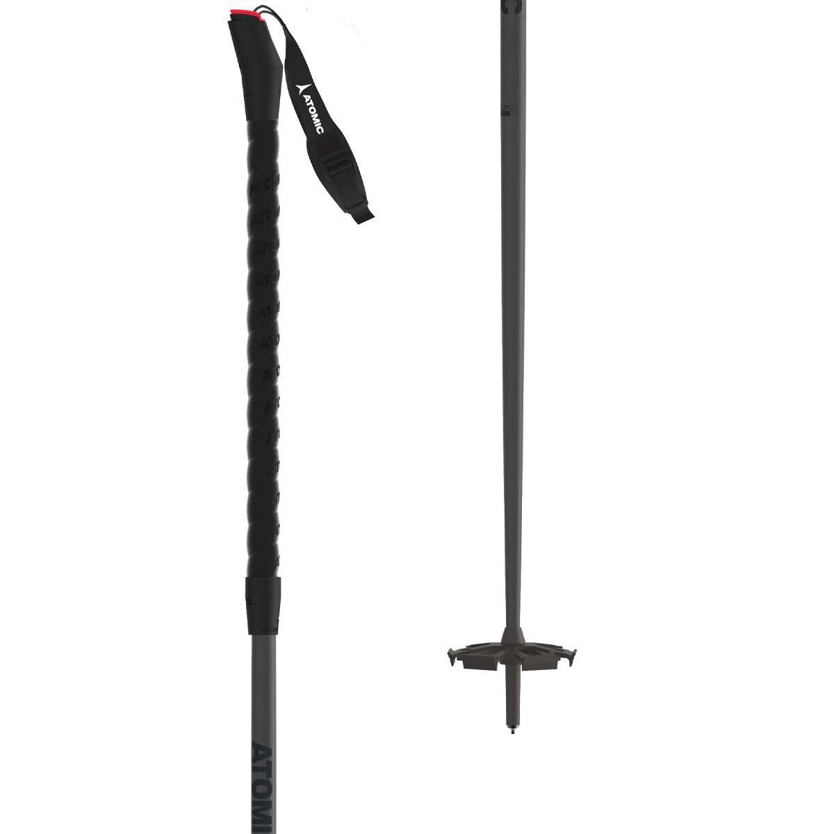 Atomic BCT Freeride SQS Bastone, Adulti Unisex, all Black, 115 cm