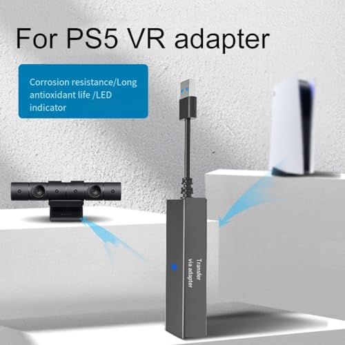 DAZZLEEX Adaptador de cámara VR USB 3.0 para PlayStation VR a convertidor de compatibilidad - ABS compacto 20 x 3 x 3 cm negro accesorio para juegos - imagen 4