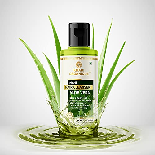 Image of Khadi Organique Aloe Vera Herbal Hair Cleanser-210Gms