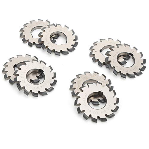 Image of Gear Milling Cutter Set 8Pcs Precision Involute Gear Cutting Tool 14.5 55mm 22mm for Milling Machines High Performance