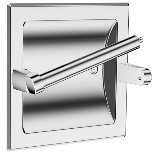 Recessed Paper Holder, Polished Chrome