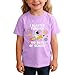 2-9 Summer Student T-Shirt – Boys Girls 100 Days Smarter Graphic, Soft Comfortable for All-Day School & Play Purple
