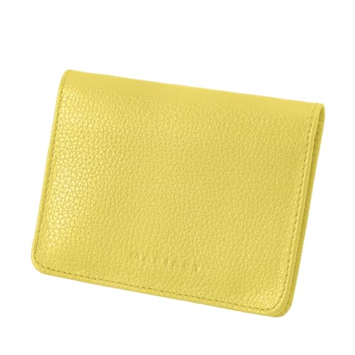 Carteira Feminina de Couro Bovino Legítimo p/Cartões, RG, CNH e Cédulas Dobradas Mariart 649 (Citrus)