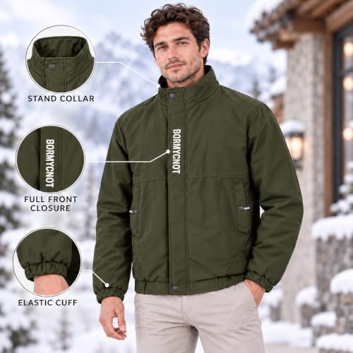 Image of Men's Stylish Winter Jacket, Full Sleeve, Regular Fit, Windcheater & Zipper Closure jacket