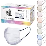 [ROKI] 纏 まとい 不織布 マスク バイカラー 30枚入 (シルバーグレイ×ネイビー ふつうサイズ) 日本製 個包装 息がしやすい ロキ フィルターメーカー創作 ますく