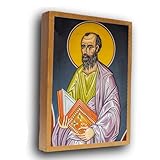 Saint Paul the Apostle, St Paul icon, Saint Paul art, icon of St Paul, christian art,