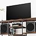 Amosic TV Stand Media Entertainment Center, TV Stand for 55 60 65 70 inch TV, TV Table, Entertainment Center, 3-Tier TV Console, for Living Room, Entertainment Room