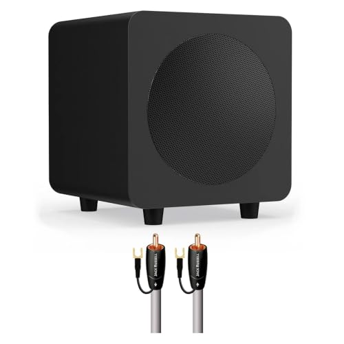 Kanto SUB6 6" Powered Subwoofer Bundle w/AudioQuest Jack Russell 4m (Black)