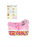 hello kitty cursor set Lizenzartikel Minnie Mouse Kinder Premium Brotdose Lunchbox Frühstücks-Box Vesper-Dose mit 3 Fächern mit Namens-Aufkleber Sticker