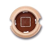 Fontini 30841812 Zoccolo 1 Elemento con 2 Ingressi Tubo, Legno di Faggio Naturale