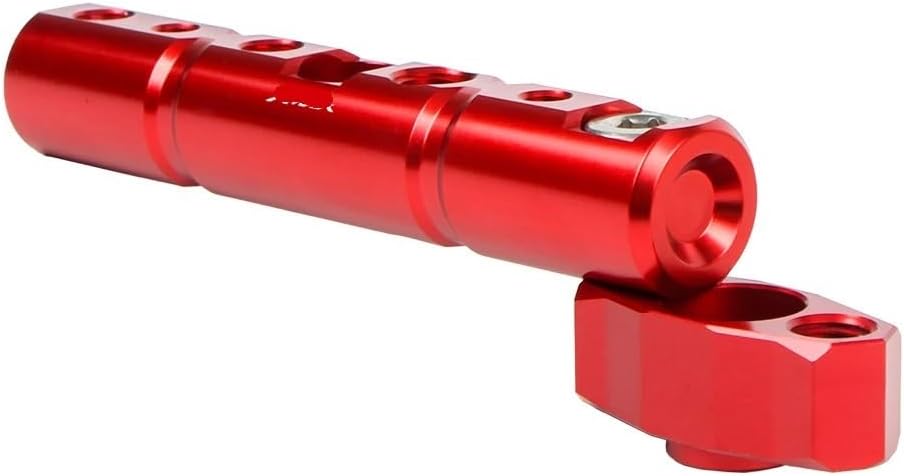Compatible with for Xmax 300 250 Motorcycle CNC Rear View Mirror Extension Bracket Holder Handlebar Crossbar Expansion Rod Stem Extender(RED)