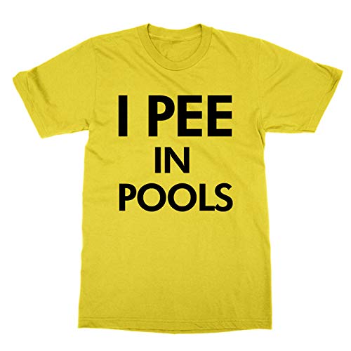 T-shirt I Pee in Pools en coton imprimé humoristique pour homme et femme