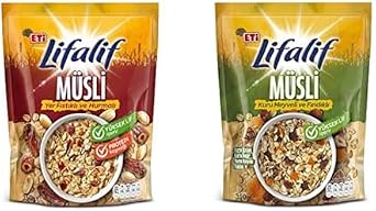 Eti Lifalif Yer F st kl  Ve Hurmal  M sli 350 g ve Eti Lifalif Kuru Meyveli ve F nd kl  M sli 350 g