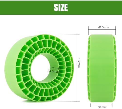 INJORA Silicone Rubber Tire Insert for 1.9" 120-124mm × 45-48mm Tire(Green) - 1