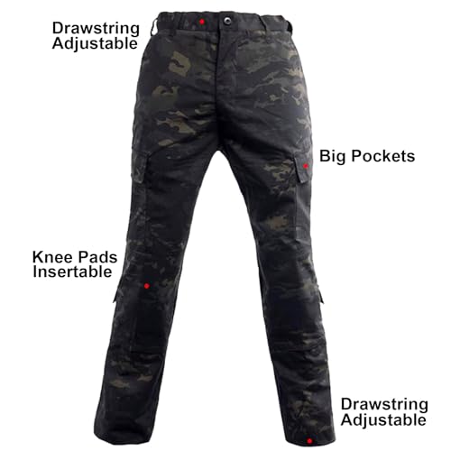 image for SANYETS Tactical Suit,Military Pants and Jacket,Cap Gloves Balaclava S