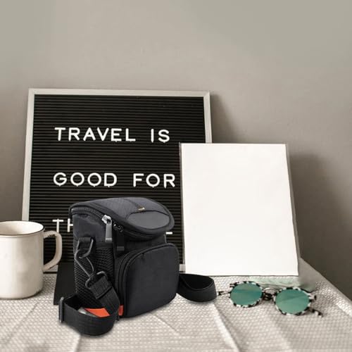 Funda para cámara de hombro compatible con A6000 acolchada y con correa ajustable 7