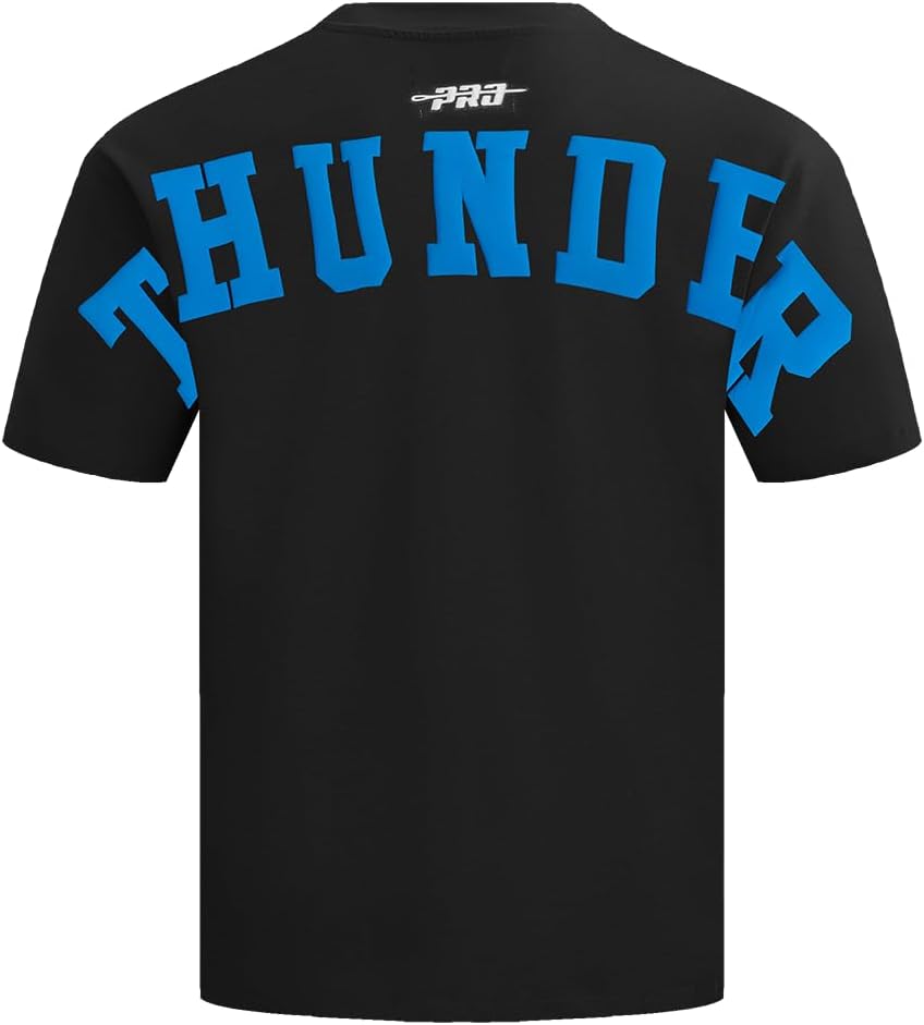 Pro Standard Mens NBA Oklahoma City Thunder Wingspan Short Sleeve Tee Black L