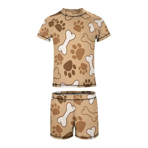 Dog PatternChildren's Swimsuits Boys Two Piece Suit9-11Y（140cm）3