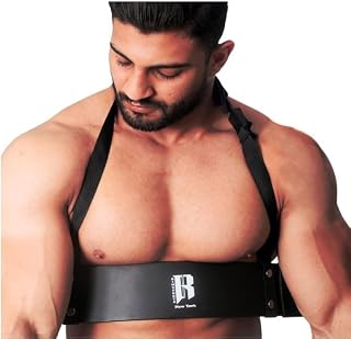 Weight Lifting Arm Blaster, Heavy Duty Bicep Tricep Curl Support, Black, Premium Workout Equipment for Muscle Gains, Portable Barbell Dumbbell Isolator