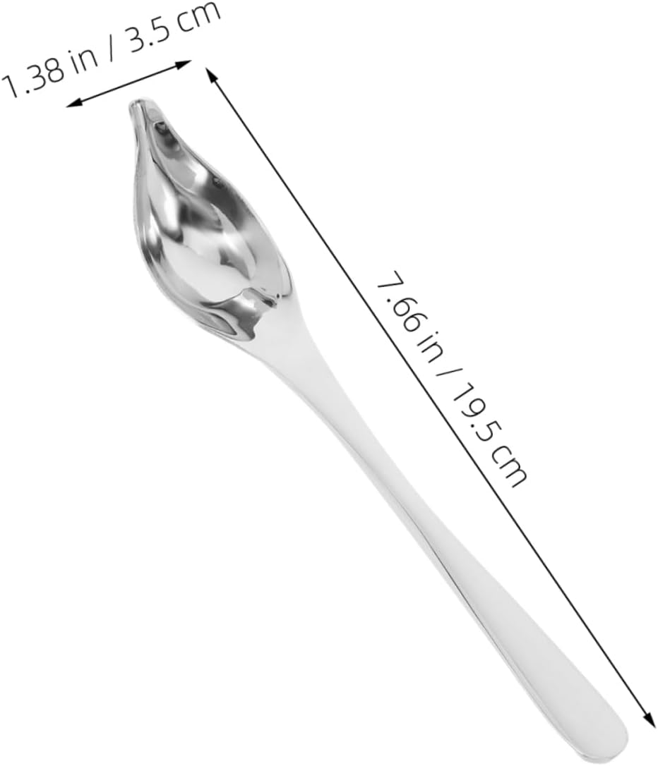 2pcs Saucier Spoon for Precision Stainless Steel with Tapered Spout