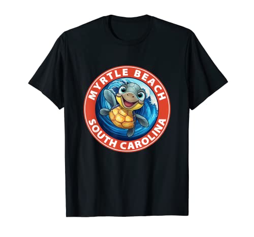 Myrtle Beach Caroline du Sud Sourire Bébé Tortue de mer Souvenir T-Shirt