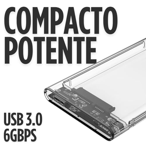 Case Externa Para HD Transparente Alta Velocidade e Conexão USB 3.0 Transmissão de 6gbps Sata 3 Supo