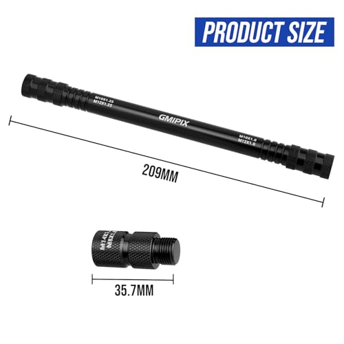 Image of 6 in 1 Fork Damper Rod Bleed Tool M10 x 1.0 /1.25 M12 x 1.0 /1.25 M8 x 1.0 M14 x 1.0 Motorcycle Fork Damper Rod Bleed Repair Tool (Black)