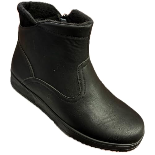 Cox Damen-Winterstiefel mit Reißverschluss, gefüttert, mit...