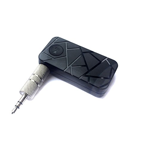 LAYEN Car Aux Bluetooth Music Receiver / Adapter Jack with 3.5mm Stereo Audio Output for Wireless Steaming from Bluetooth Devices: Apple iPad/ iPhone/ iPod / Smartphone/ MP3 (Black)