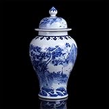 Unsere chinesische Vase kann als funktionale Sammlung:Unsere chinesischen Vase ist Keramikvase,traditionelle chinesische Vase mit kreativem Design,exquisiter Verarbeitung,als Kunst oder Ornamente erhoben,ein tolles ideales Geschenk für einen besonderen Menschen,Ihre Freiends werden diese chinesische Kunst schätzen.