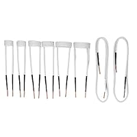 8-teiliges Induktionsheizspulen Werkzeugset Bolzenentfernung mit 2,5 mm Messingkern hitzebeständig 4 Typen Set inkl. Aufbewahrungsbox für Schraubenlösen