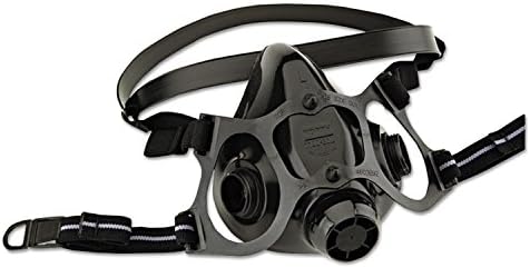 NORTH Honeywell Home North 7700 Series Niosh-Approved Half Mask Silicone Respirator, Large (770030L), Black
