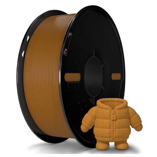 Miailuy 3D Printer Filament 1.75mm Brown PLA+ Filament Accuracy +/- 0.02mm, 1kg Spool (2.2lbs), Tangle-Free, Clog-Free,High Compatibility Easy Printing,Fit Most FDM 3D Printer