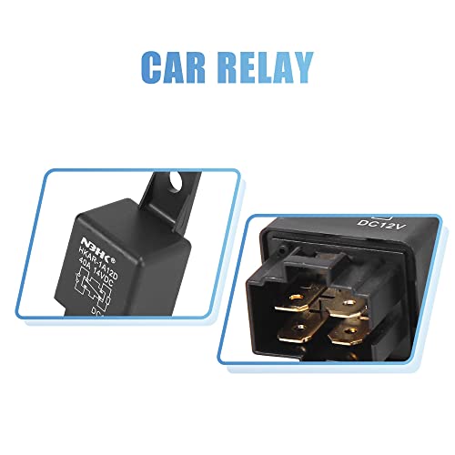 Uxcell 2 Pcs Z1507091/4 4 Pin Dc 12V 40A Universal Car Vehicle Motor Fuse Relay Switch Power #TOP4