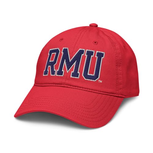 Robert Morris Colonials Title Red Officially Licensed Adjustable Baseball Hat