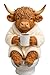 Highland Cow Advent Calendar 2025 - Handmade Highland Cow Doll Ornaments For Christmas Tree Home Decoration 24Pcs, 24 Days Christmas Countdown Calendar, Perfect Holiday Gift, for Cow Lovers (1pcs)