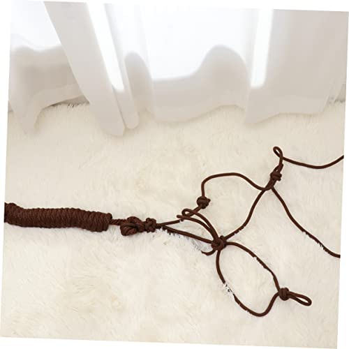 Parliky Corda Treinamento Cavalos Corda Pescoço Cavalo Capa Cabeça Cavalo Cruz Sagrada Freio Cabeçad