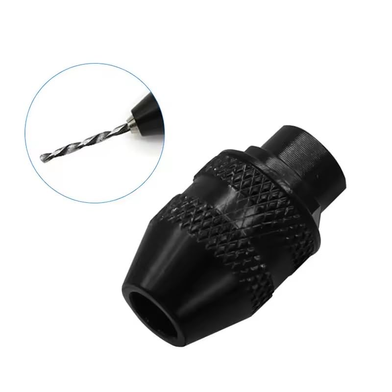 Image of 1pc Mini Multi Keyless Drill Chuck Quick Change Universal Chuck Replacement For Dremel Rotary Tools