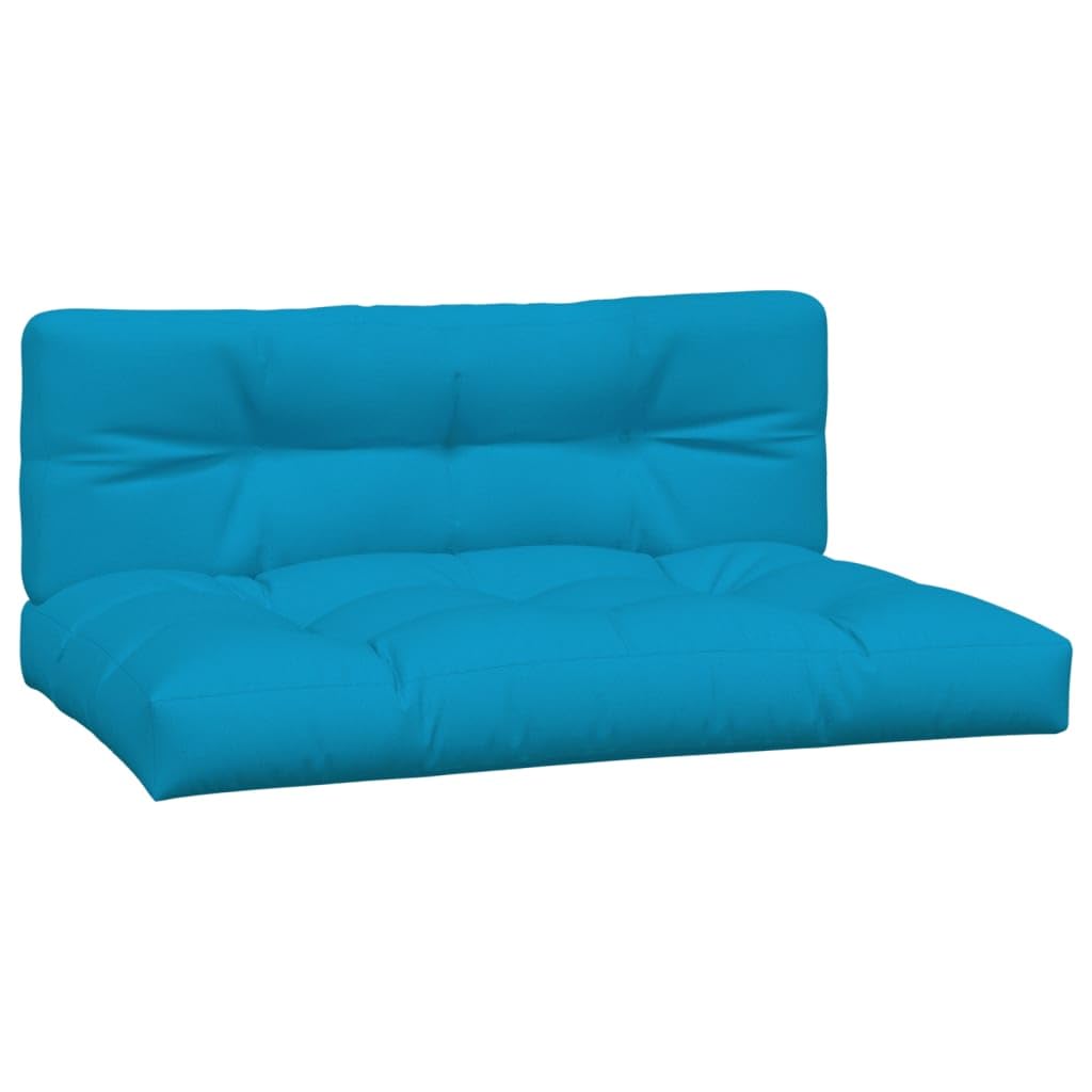 LAPOOH Cuscini per Pallet 2 pz Blu in Tessuto,Cuscini per Pallet,Cuscini da Giardino,Cuscini Sedie,Cuscini per Divano Esterno-360737