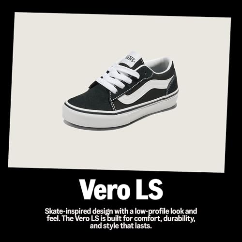 Vans Big Kids' Vero LS Shoe - Comfortable Fashion Sneakers for Boys & Girls. Suede/Canvas Coral Blush. 5