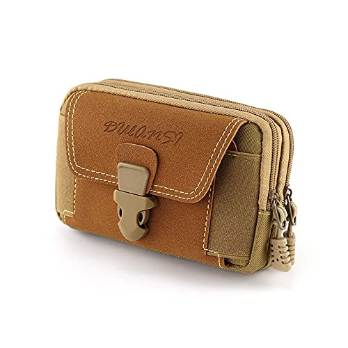 TTSJSM Sac Téléphone Portable,Fanny Pack Toile Universelle Sac de téléphone Mobile imperméable for Portefeuille de Portefeuille Pochette Pochette Coin Coin COORE (Color : Grey) Cover