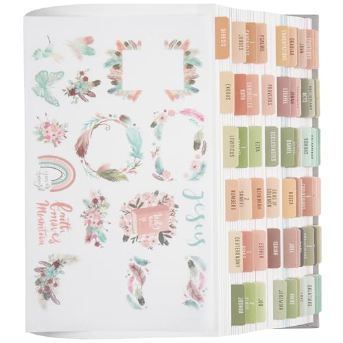 BLIEVE Guias da Bíblia com adesivos e etiquetas - Guias e presentes de estudo bíblico para homens e