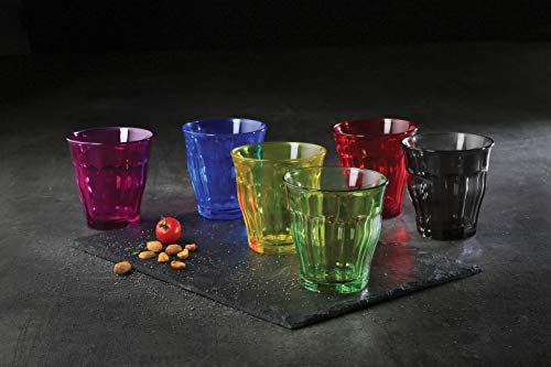 Duralex Picardie 25 Cl Glass Tumbler, 6 Count (Pack Of 1), Multicolor #TOP5
