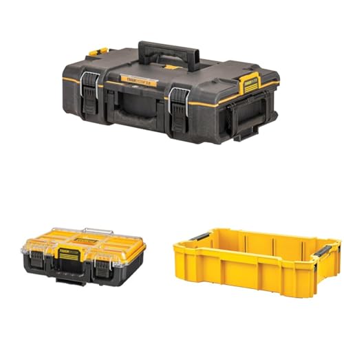 �y�Z�b�g�����z�f�E�H���g(DEWALT) �^�t�V�X�e��2.0 S�T�C�Y �c�[���{�b�N�X DS165 DWST83293-1 + �^�t�V�X�e��2.0 �n�[�t�T�C�Y �c�[���{�b�N�X IP65 �V�o �h�� DWST83392-1 + �^�t�V�X�e��2.0 �g���[ 