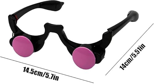 Qchomee 2Pcs Halloween Glow Glasses Light Up LED Glasses Red Eyewear Devil Death Cosplay Halloween Costume Accessories Party Scary Glowing Eyeglasses Goggles Cool Props (Black-3Pcs) - Image 4