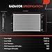 A-Premium Engine Coolant Radiator Assembly Compatible with Toyota Corolla 2020-2022, C-HR CHR 2018-2022, 1.8L 2.0L, Replace# 1640037340