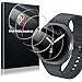 LK 4 Pack Screen Protector for Samsung Galaxy Watch 8/7/6/5/4/FE 44mm, High Definition, Anti Scratch, Bubble Free 9H Tempered Glass Screen Protector for Galaxy Watch 8/7/6 44mm, Easy Installation